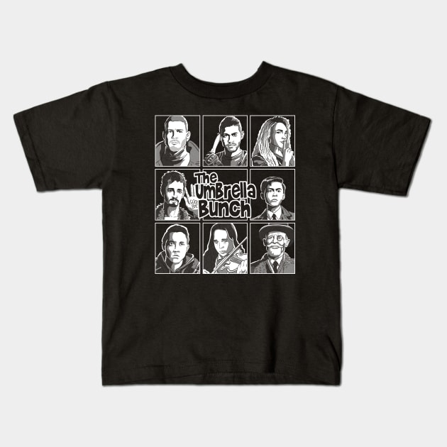 The Umbrella Bunch Kids T-Shirt by Andriu